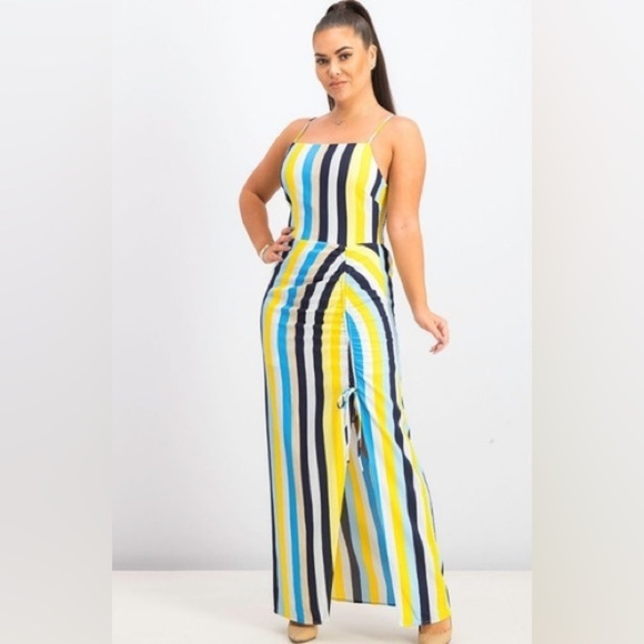 Vestido Dama Material Girl By Madonna Stripe Print Size XL - Picture 2 of 8